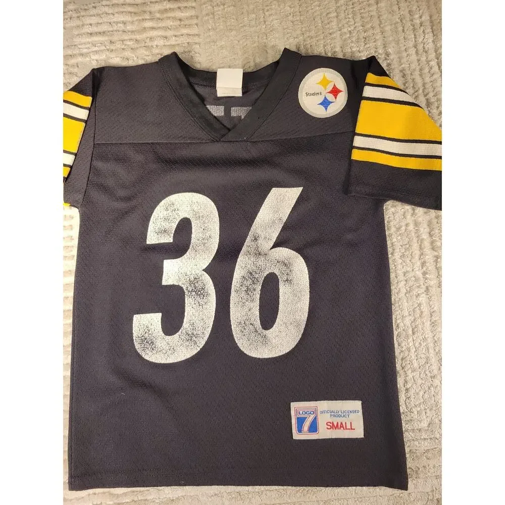 Jerome Bettis Pittsburgh Steelers Football Jersey Youth Small Boys Kids Children
